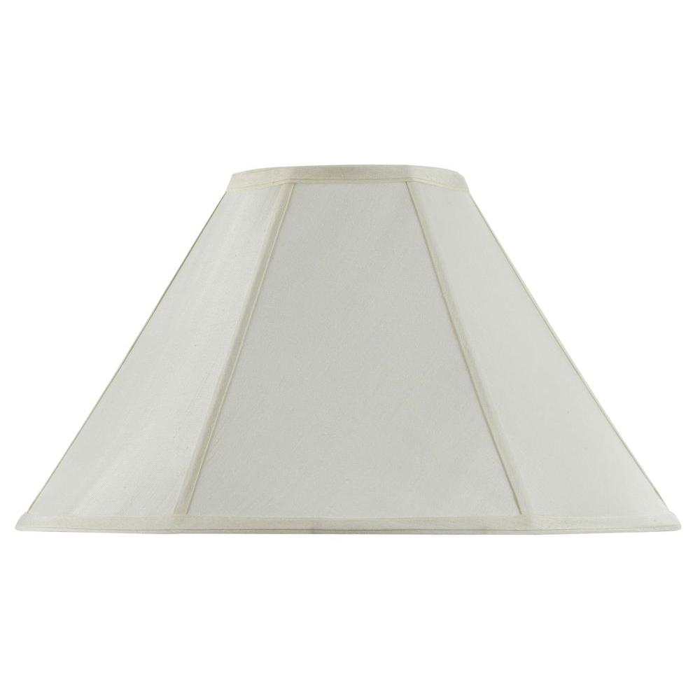 Cal Lighting 12 In Eggs Fabric Vertical Piped Coolie Shade