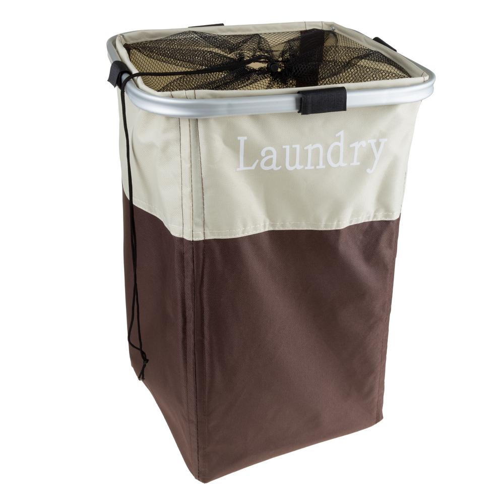 Rubbermaid Configurations 23 in. Foldable Laundry Hamper in Natural