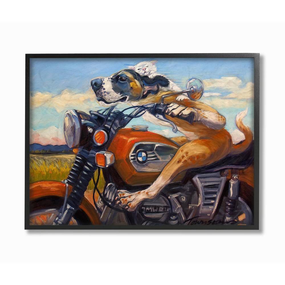 The Stupell Home Decor Collection 16 In X 20 In Dog And Cat On