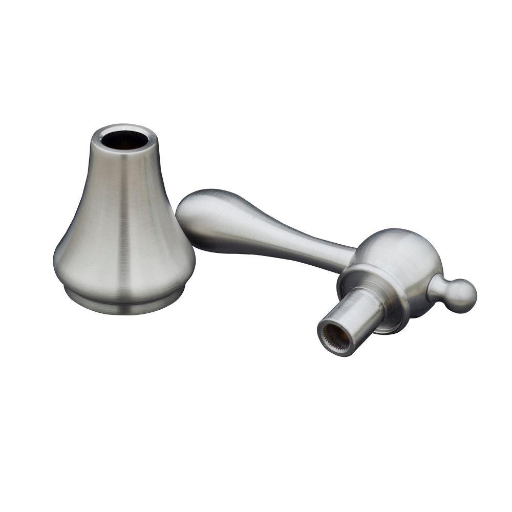 Glacier Bay Bathroom Replacement Handle Assembly in Brushed Nickel