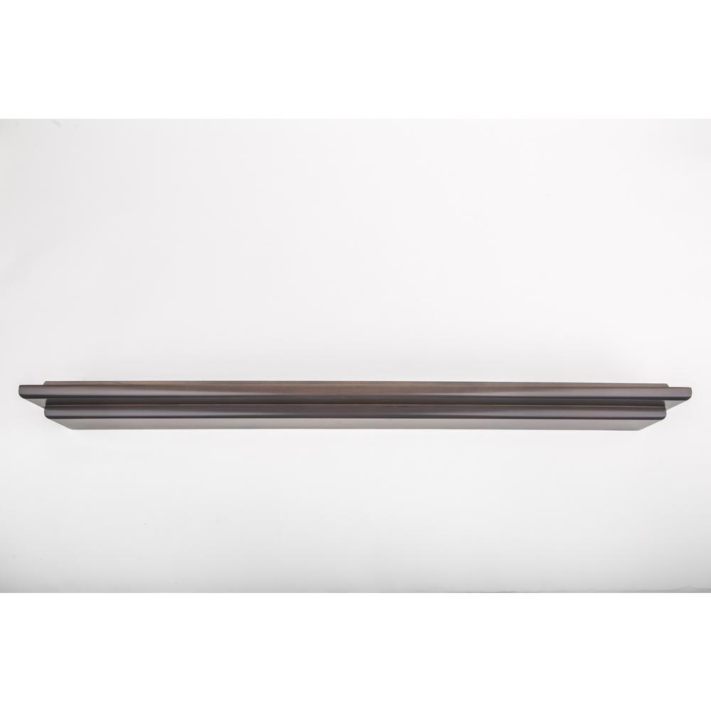 Woodform 60 in. W X 4.5 in. D Grey Mantle Floating Wall Shelf445825