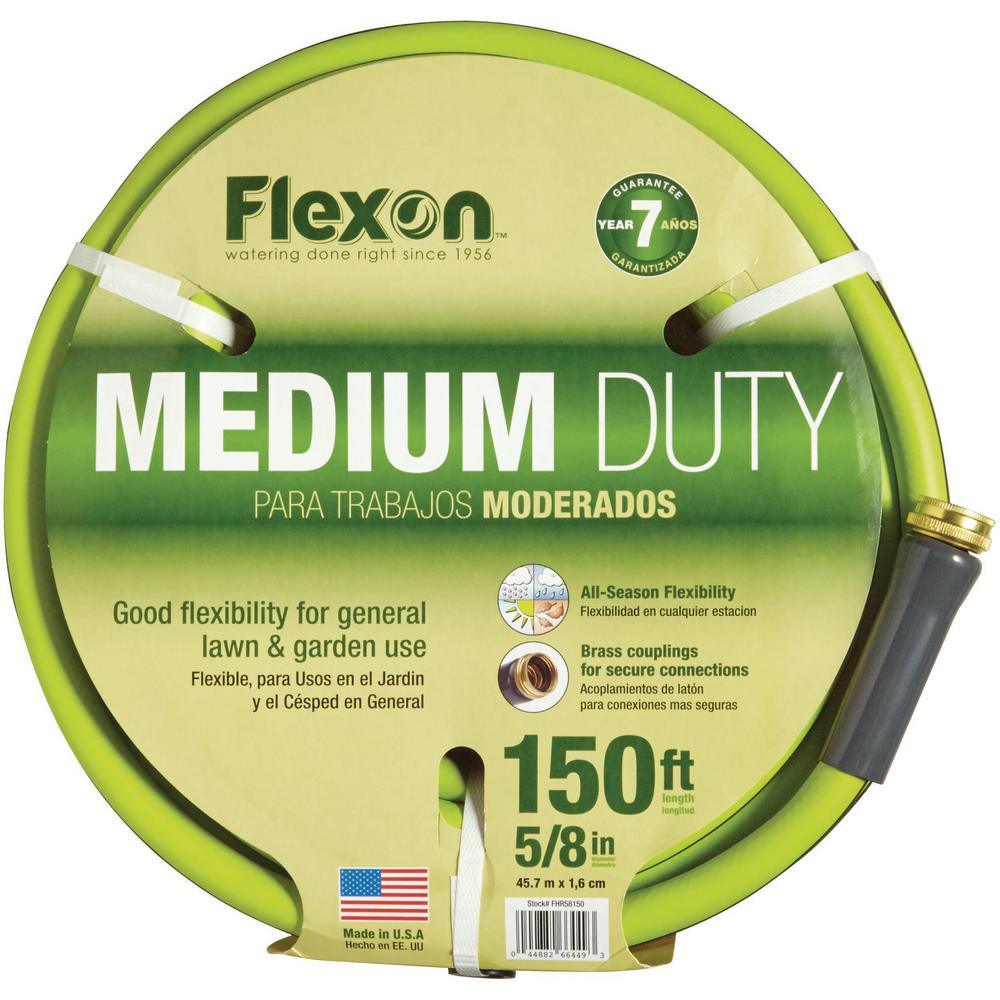 Flexon 5 8 In Dia X 150 Ft Medium Duty Reel Hose Fhr58150 The