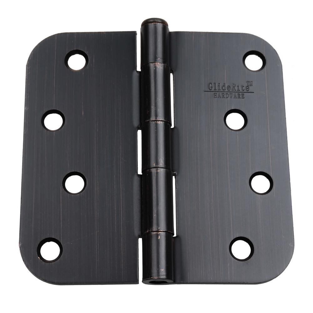 36 Pack Polished Brass 3.5/" x 3.5/" 1//4 Radius Corner Interior Door Hinges