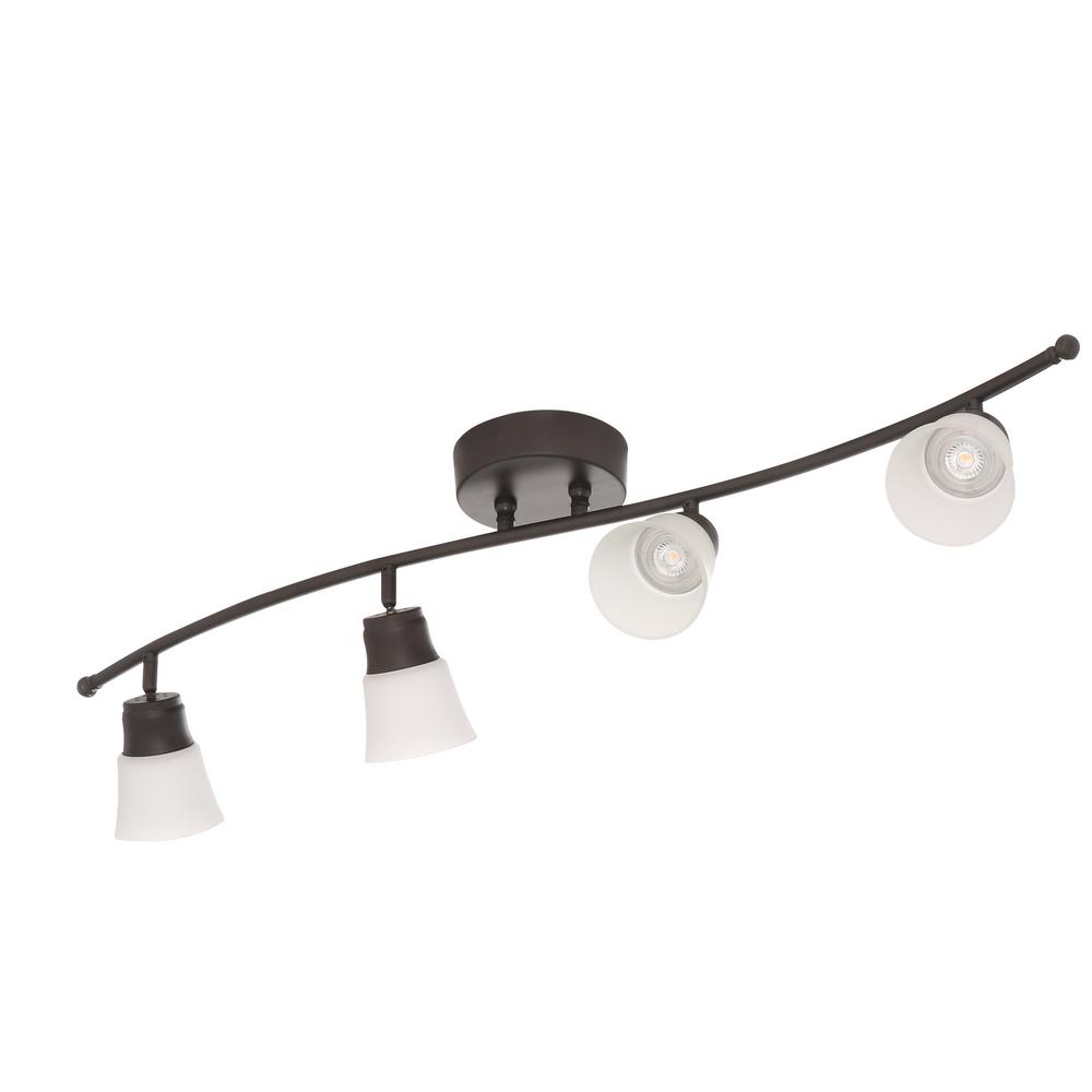 Aspects Walton 4 Light Oil Rubbed Bronze Led Fixed Track Lighting Walton 4 Light Oil Rubbed Bronze Led