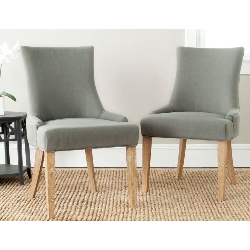 Safavieh Lester Granite Linen Dining Chair (Set of 2)MCR4709ASET2