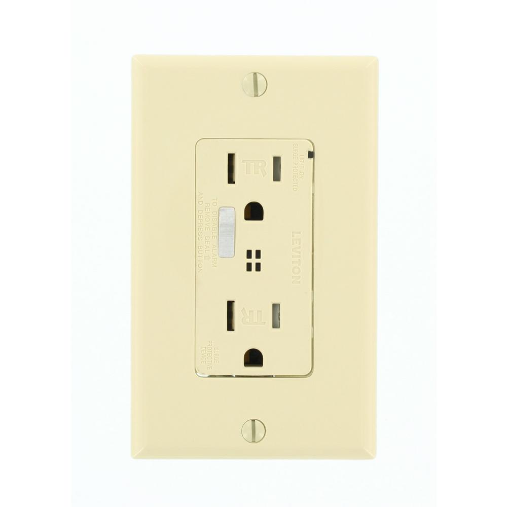 Leviton Decora Plus 15 Amp Commercial Grade Tamper Resistant Self ...