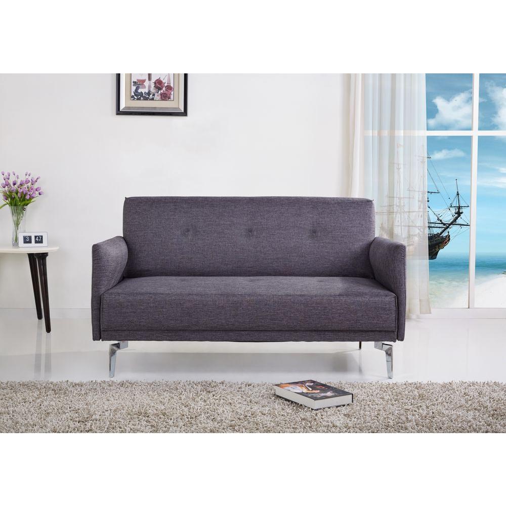 Grey Linen LoveseatS5048 The Home Depot