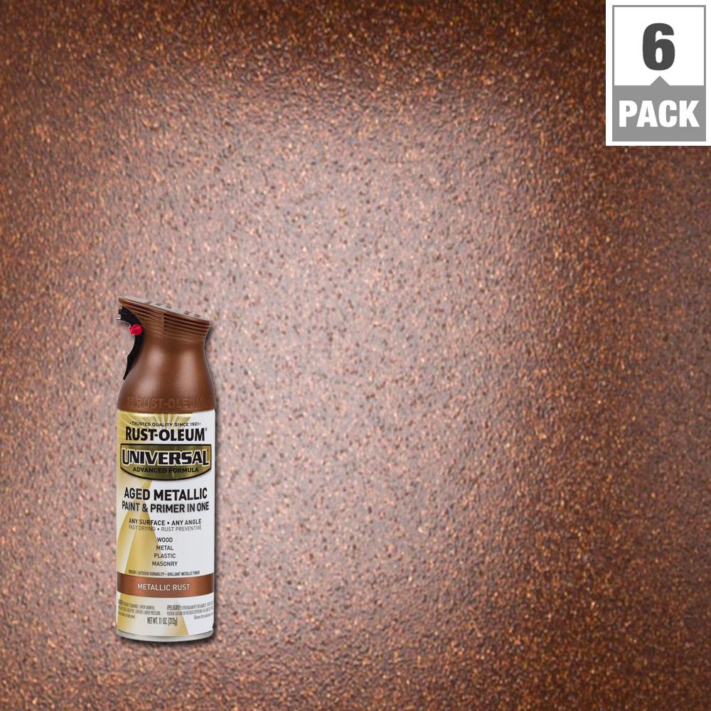 Rust Oleum Universal 11 Oz All Surface Aged Metallic Spray Rust Oleum Universal 11 Oz All Surface Aged Metallic Spray Paint And Primer