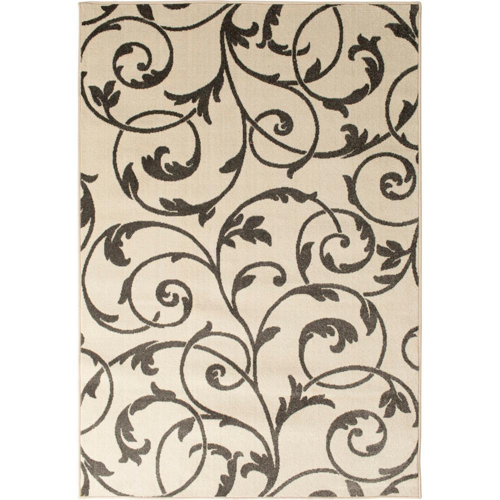 Natco Patio Brights White 6 Ft 7 In X 9 Camilia Indoor Outdoor Area Rug