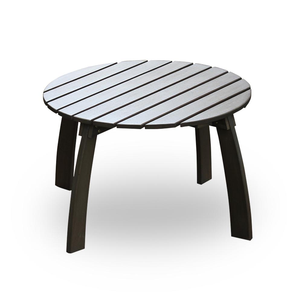 Cambridge Casual Lyon Round Wood Outdoor Side Table