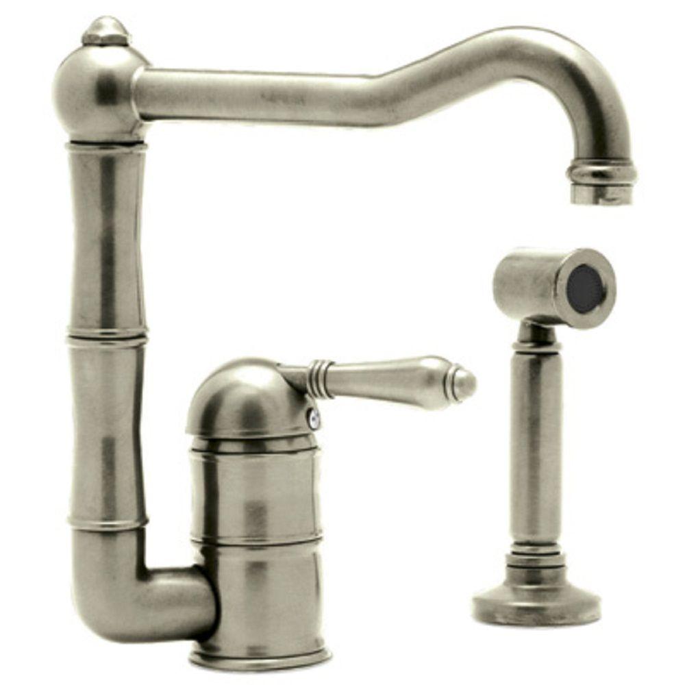 Satin Nickel Rohl Standard Spout Faucets A3608lmwsstn 2 64 1000 