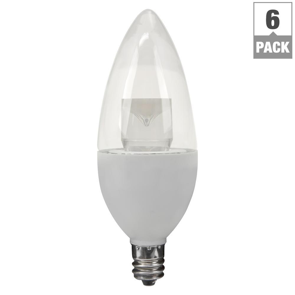 Tcp 15w Equivalent Daylight B10 Candelabra Non Dimmable Led Light Tcp 15w Equivalent Daylight B10 Candelabra Non Dimmable Led Light Bulb 6 Pack