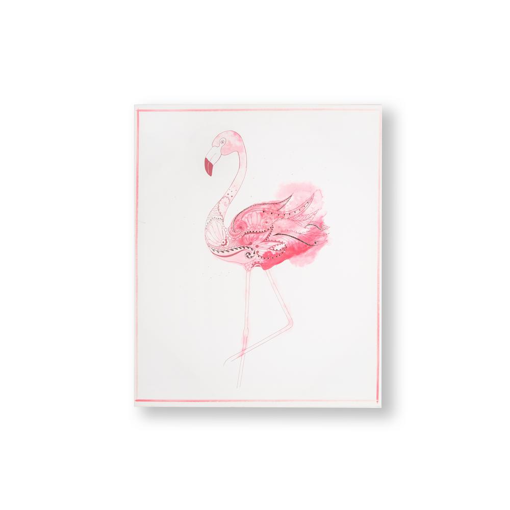 Graham Brown Fabulous Flamingo Canvas Wall Art 105874 The Home Depot