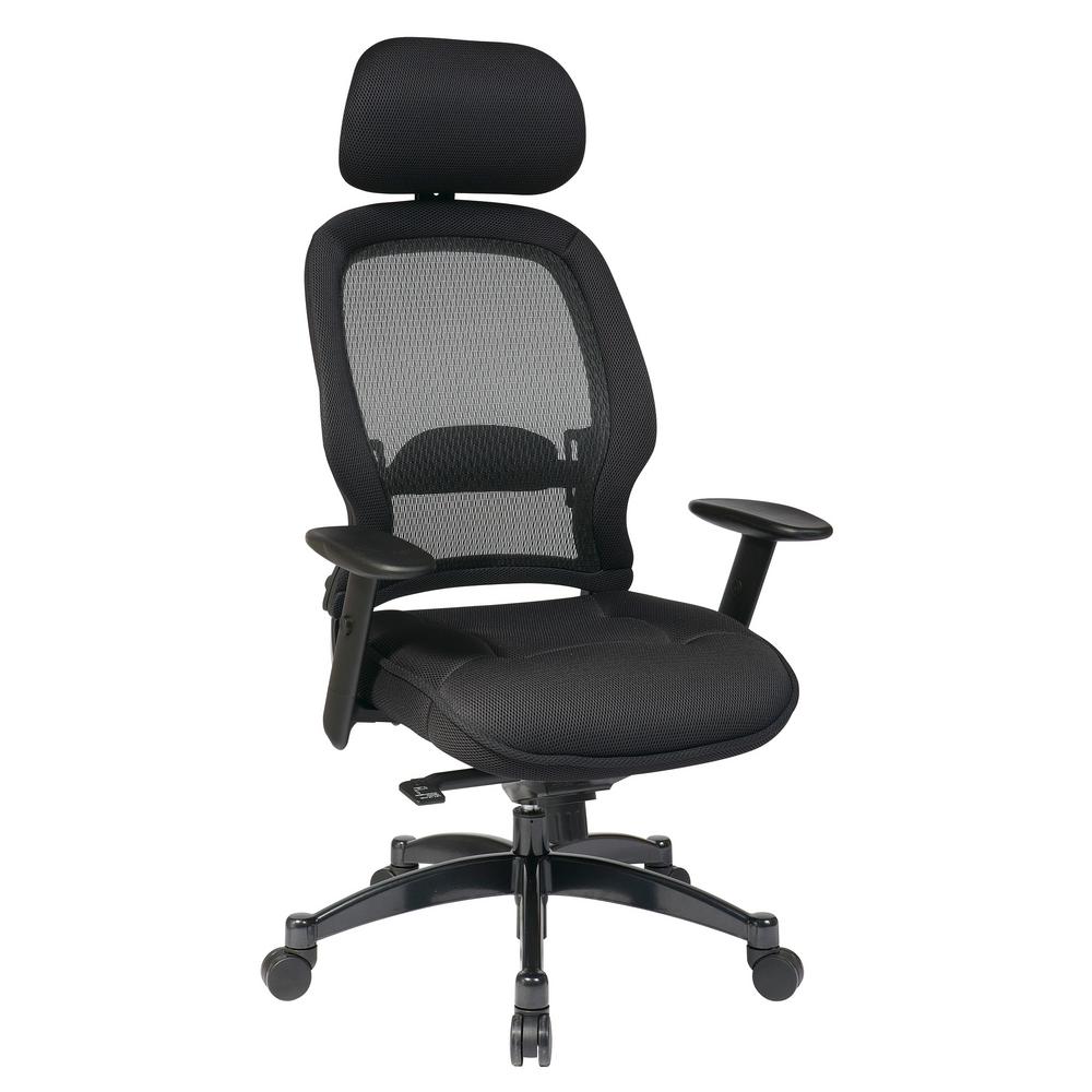Space Seating Black And Gray Office Chair 25004 The Home Depot Space Seating Black And Gray Office Chair