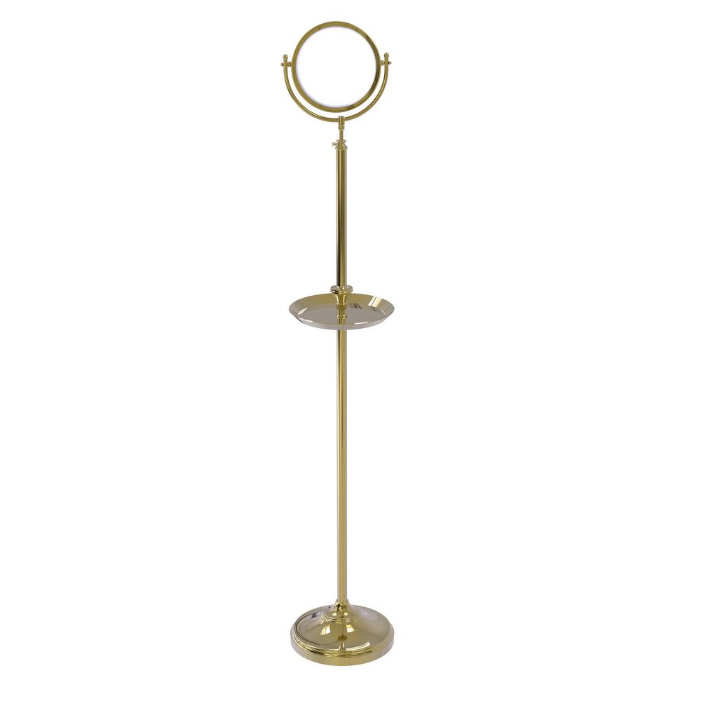 Allied Brass Floor Standing 10 5 In X 56 In Make Up Mirror 8 In