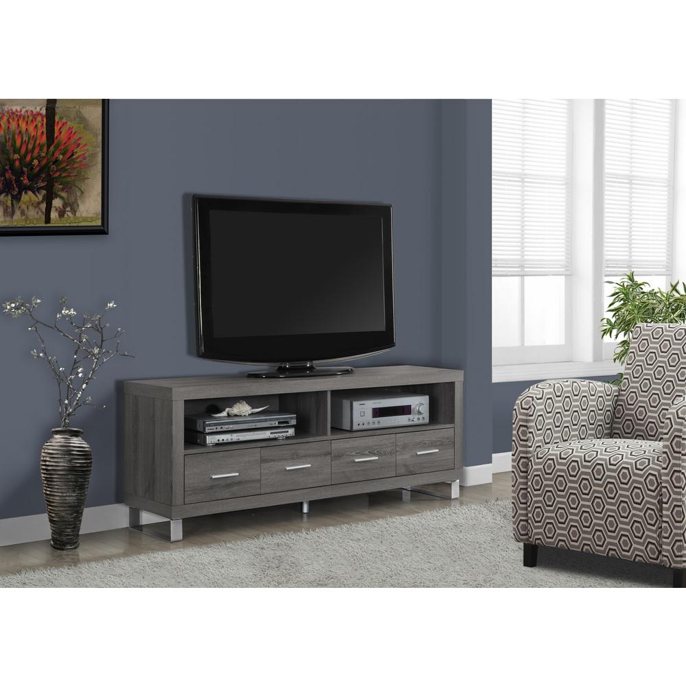 Dark Taupe Brown Living Room Furniture The Home Depot Dark Taupe Storage Entertainment Center