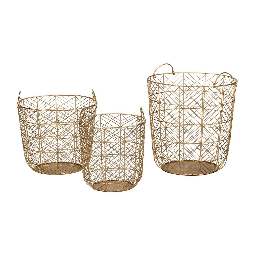gold wire basket kmart