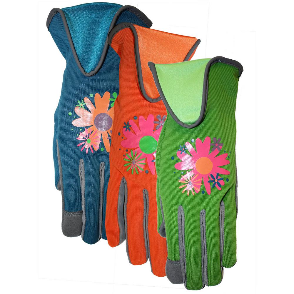 Midwest Gloves Gear Ladies Garden Glove Size 9 6 Pack 161f6p06 9 00 The Home Depot