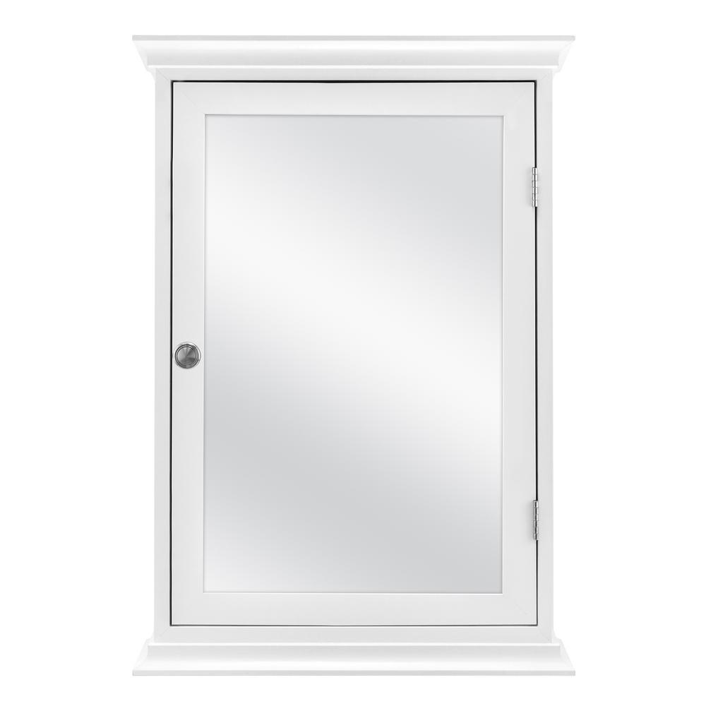 Home Decorators Collection 19.8 in. x 28.2 in. Fog Free Surface Mount Medicine Cabinet in White