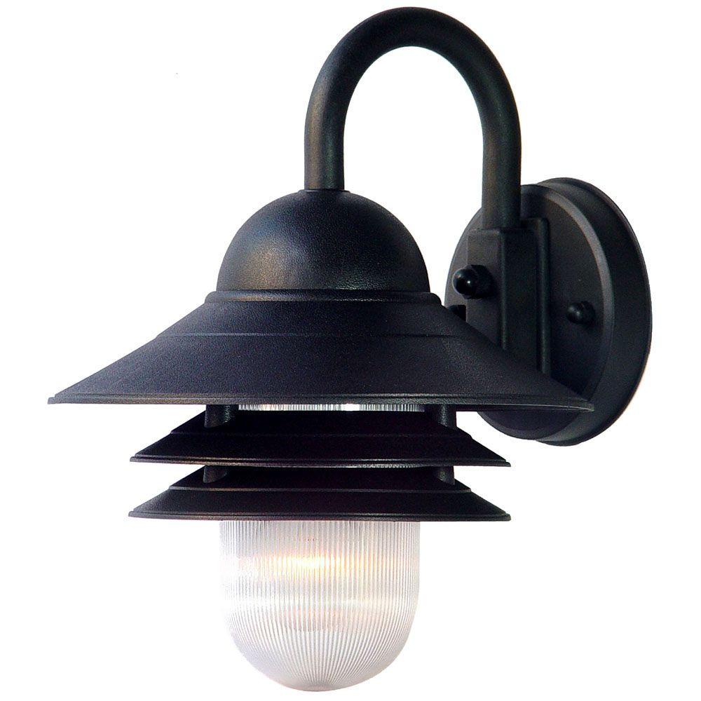 Acclaim Lighting Mariner Collection 1-Light Matte Black Outdoor Wall ...