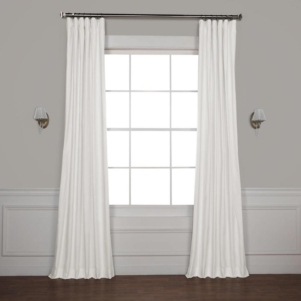 Exclusive Fabrics & Furnishings Whisper White Solid Cotton Blackout