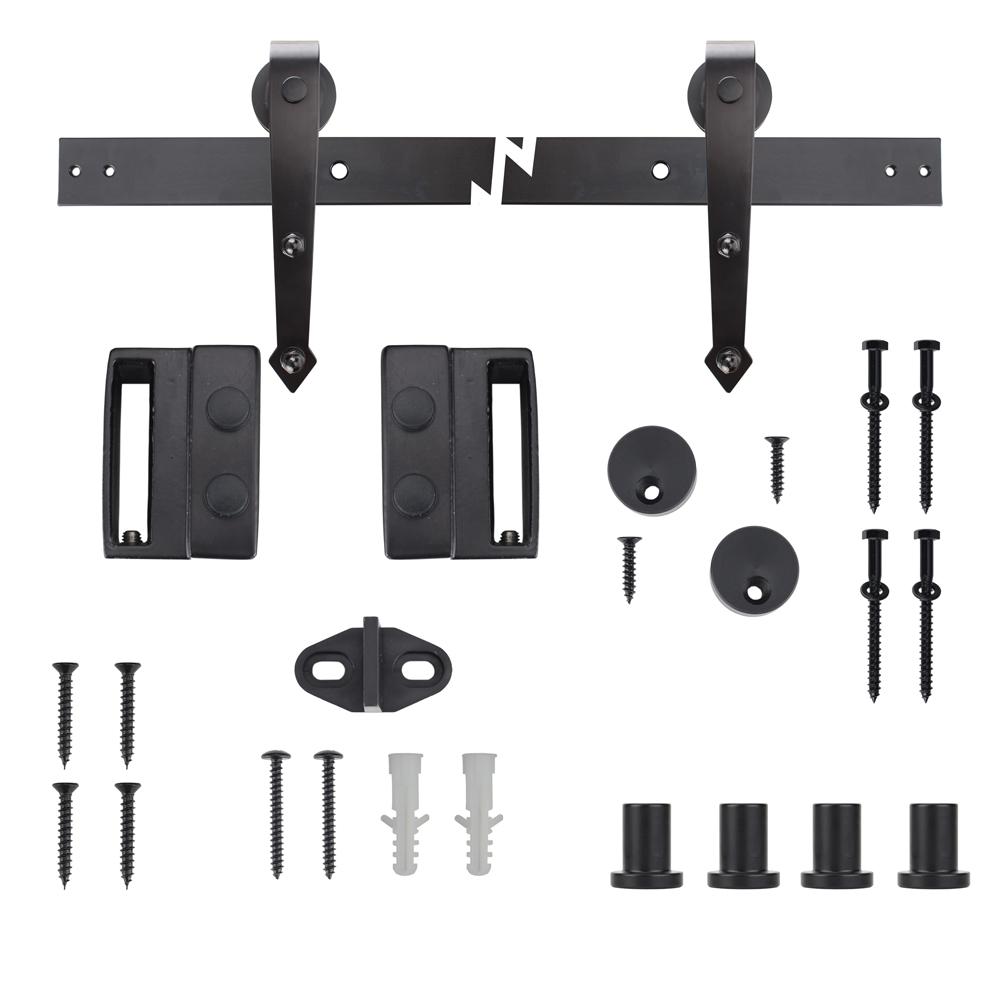 Everbilt Dark Oil-Rubbed Bronze Arrow Decorative Sliding Door Hardware ...