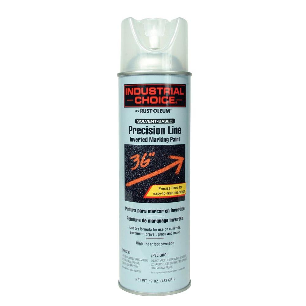 Rust-Oleum Industrial Choice 17 oz. Clear Inverted Marking Spray Paint ...