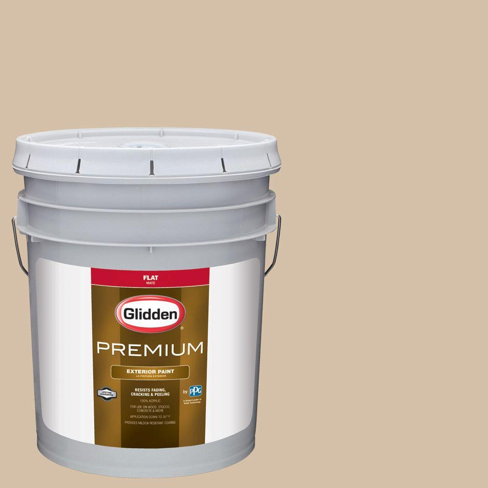 Glidden Premium 5 Gal Hdgwn19 Mushroom Cap Flat Latex Exterior Hdgwn19 Mushroom Cap Flat Latex Exterior Paint