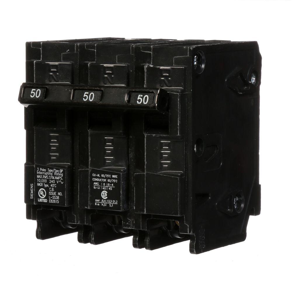 siemens 50 amp breaker