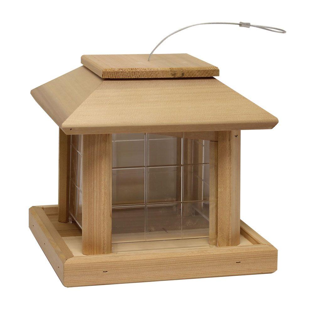 Heath Le Grande Gazebo Cedar Wild Bird Feeder-696 - The Home Depot