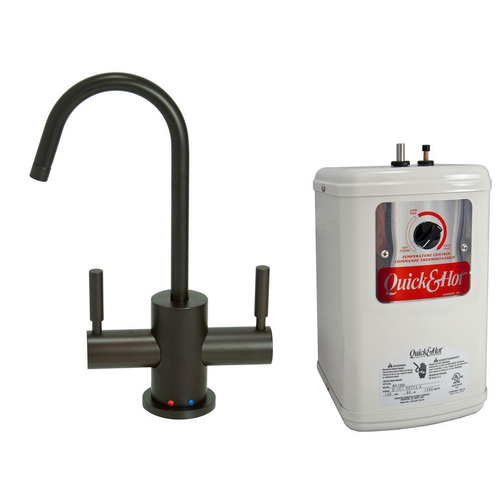 2 Handle Hot And Cold Water Dispenser Faucet With Heating Tank In