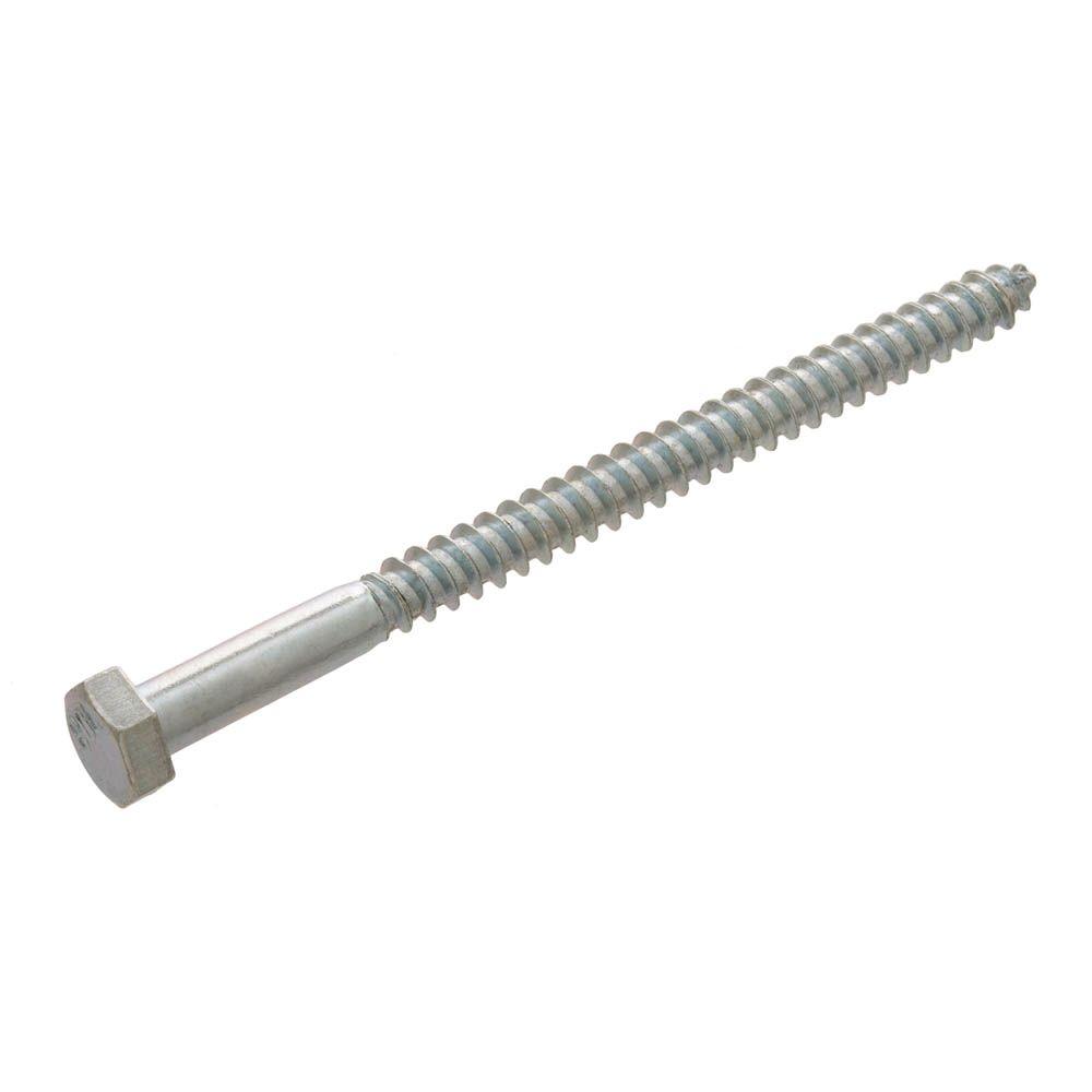Steel Carton Hex Head 200 Pc Zinc 1//2 X 1 3//4 Lag Screws