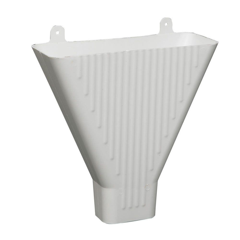 amerimax home products white plastic funnel 85208 the home depot