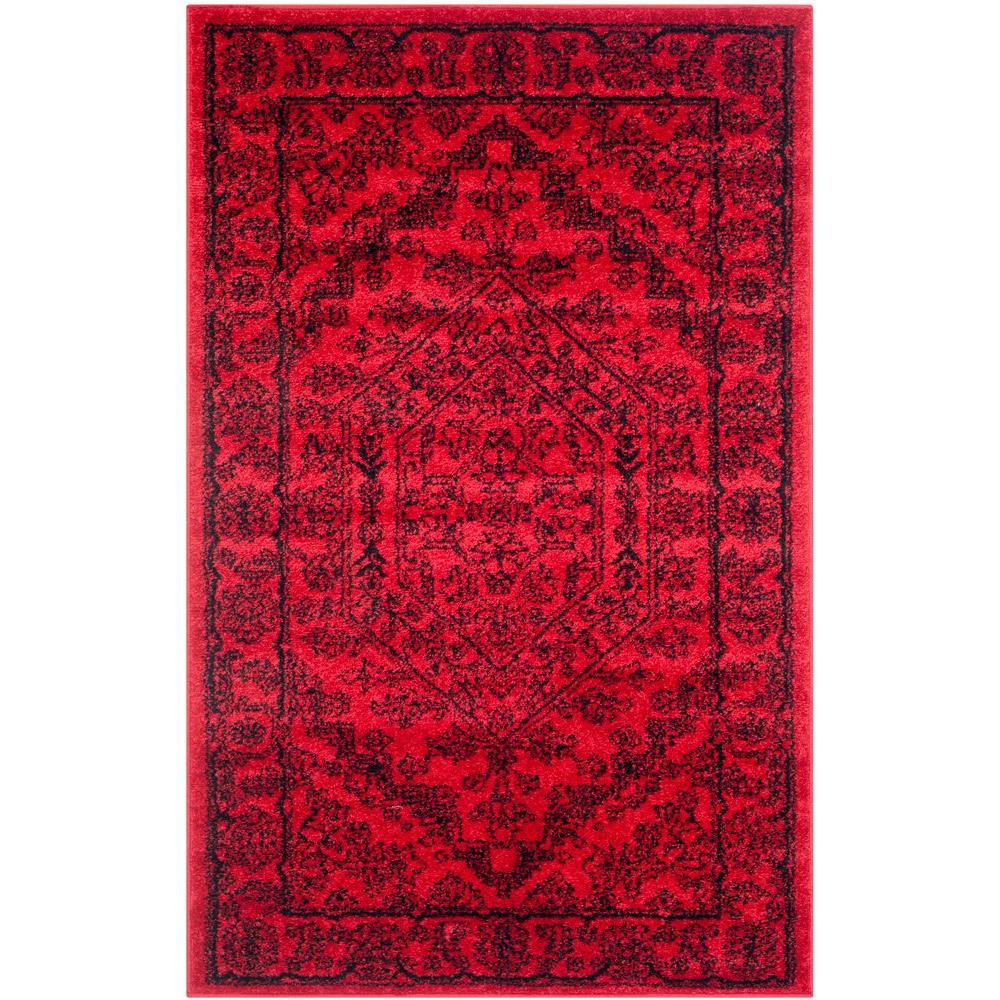 Safavieh Adirondack Red Black 3 Ft X 5 Area Rug Adr108f The Safavieh Adirondack Red Black 3 Ft X 5 Area Rug