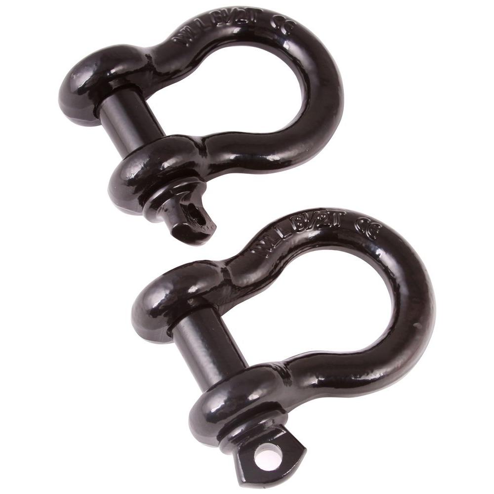 Rugged Ridge 3/4 in. Black DRing Shackle (2Pack)11235.04 The Home