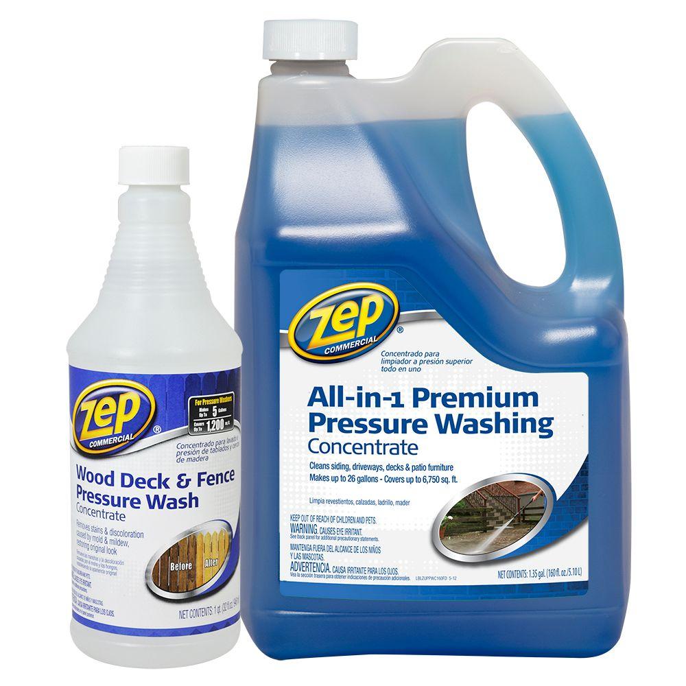 ZEP 172 oz. All-in-1 Premium Pressure Wash with Wood Deck 