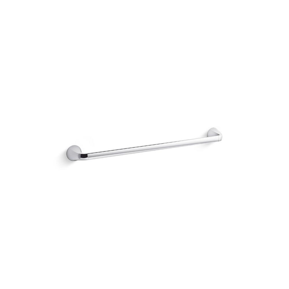 KOHLER Cursiva 24 in. Towel Bar in Polished Chrome-K-R26686-CP - The