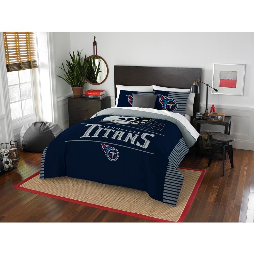 Titans 3 Piece Draft Multi Full Queen Comforter Set 1nfl849000016ret Titans 3 Piece Draft Multi Full Queen Comforter Set 1nfl849000016ret The Home Depot