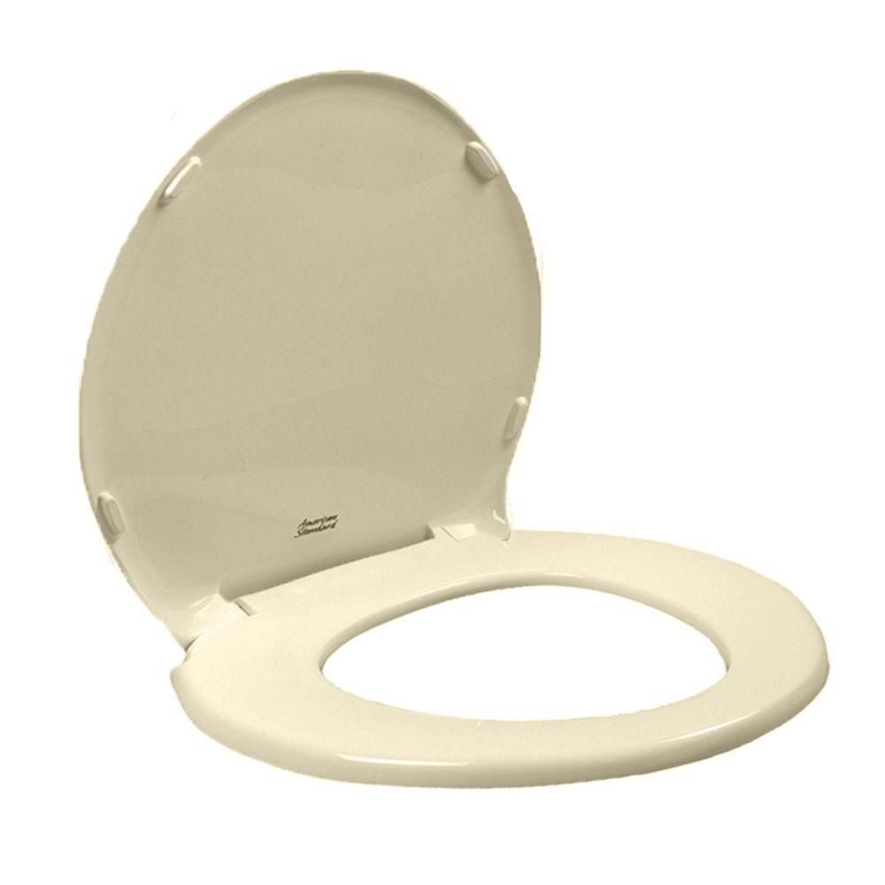 American Standard Champion Round Slow Closed Front Toilet Seat with Cover in Bone5330.010.021