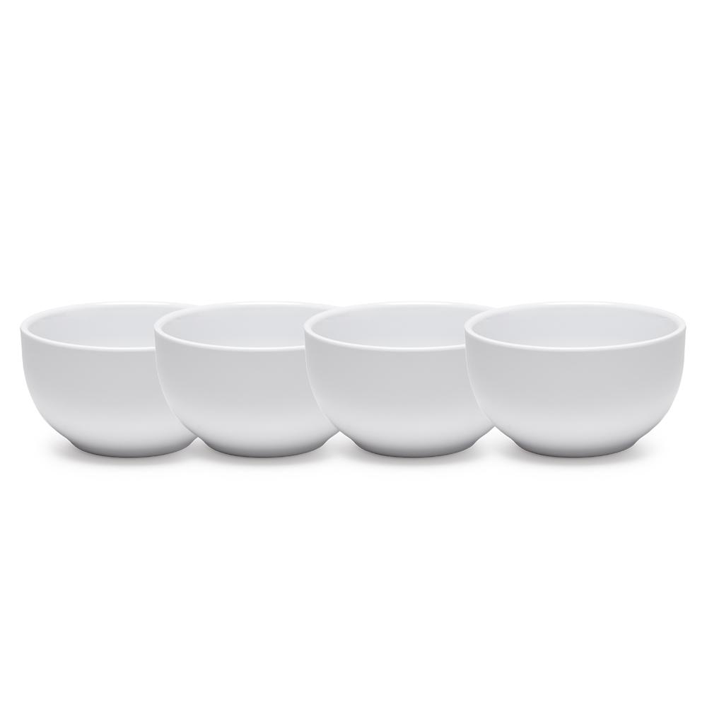 White Basics Collection Wave Sauce Bowls White 2.75
