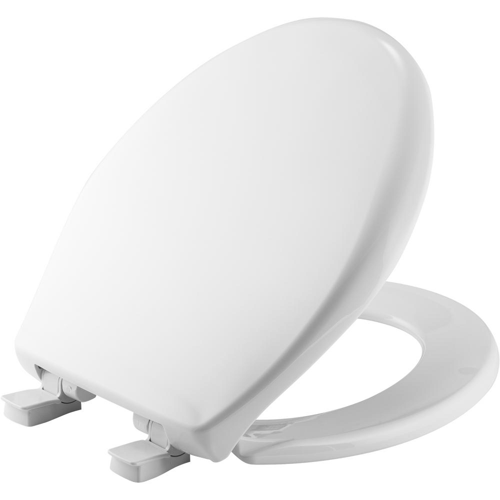 Bemis Slow Close Round Closed Front Toilet Seat In White 202slow 000 The Home Depot