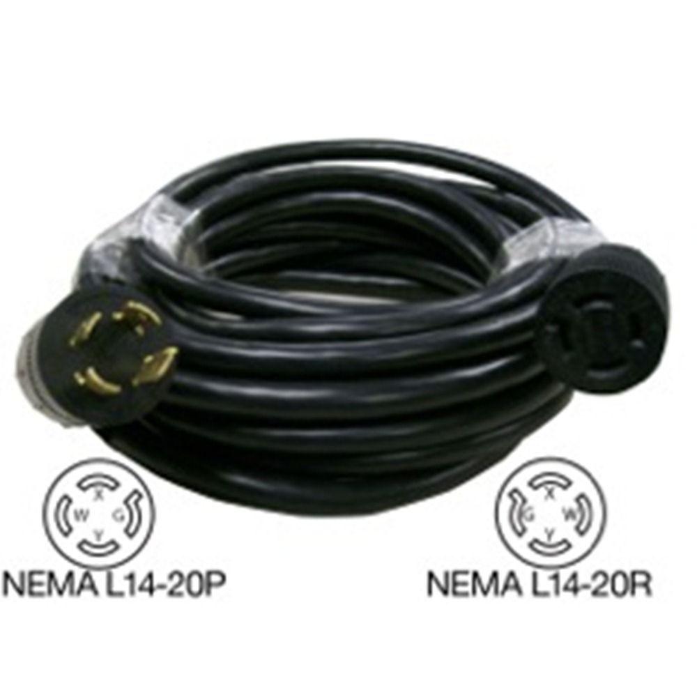 Rodale 25 ft. Generator 20 Amp 4Prong Extension CordG20A25FT4P The