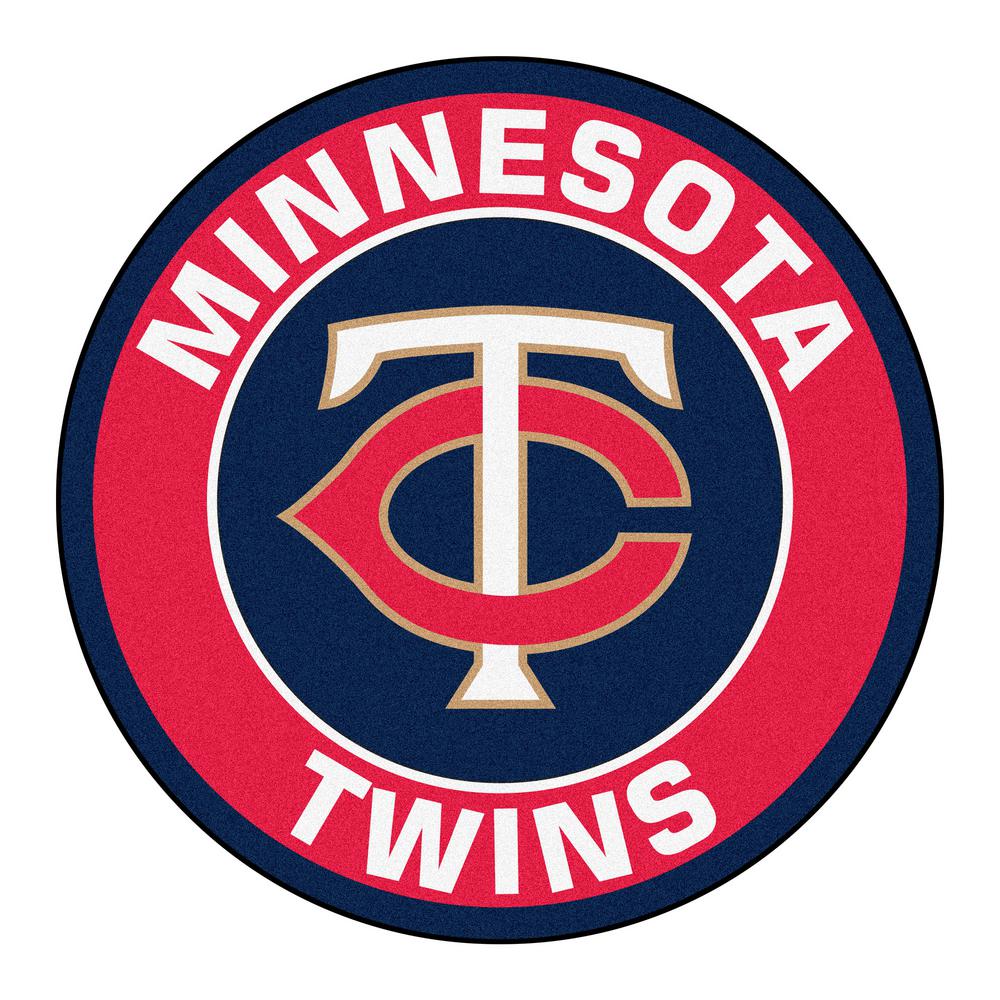 FANMATS MLB Minnesota Twins Red 2 ft. x 2 ft. Round Area ...