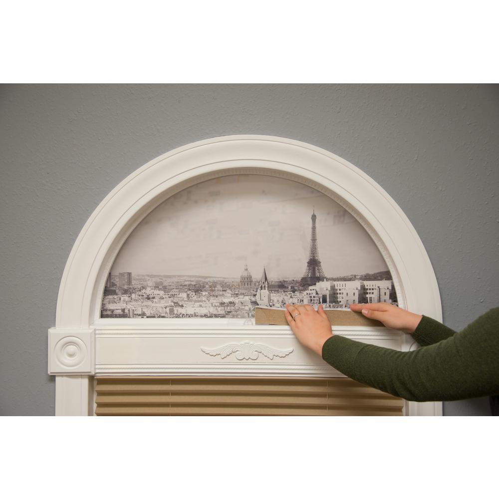Skylight Shades Arch Blinds The Home Depot Original Natural Light Filtering Fabric Arch Pleated Shade