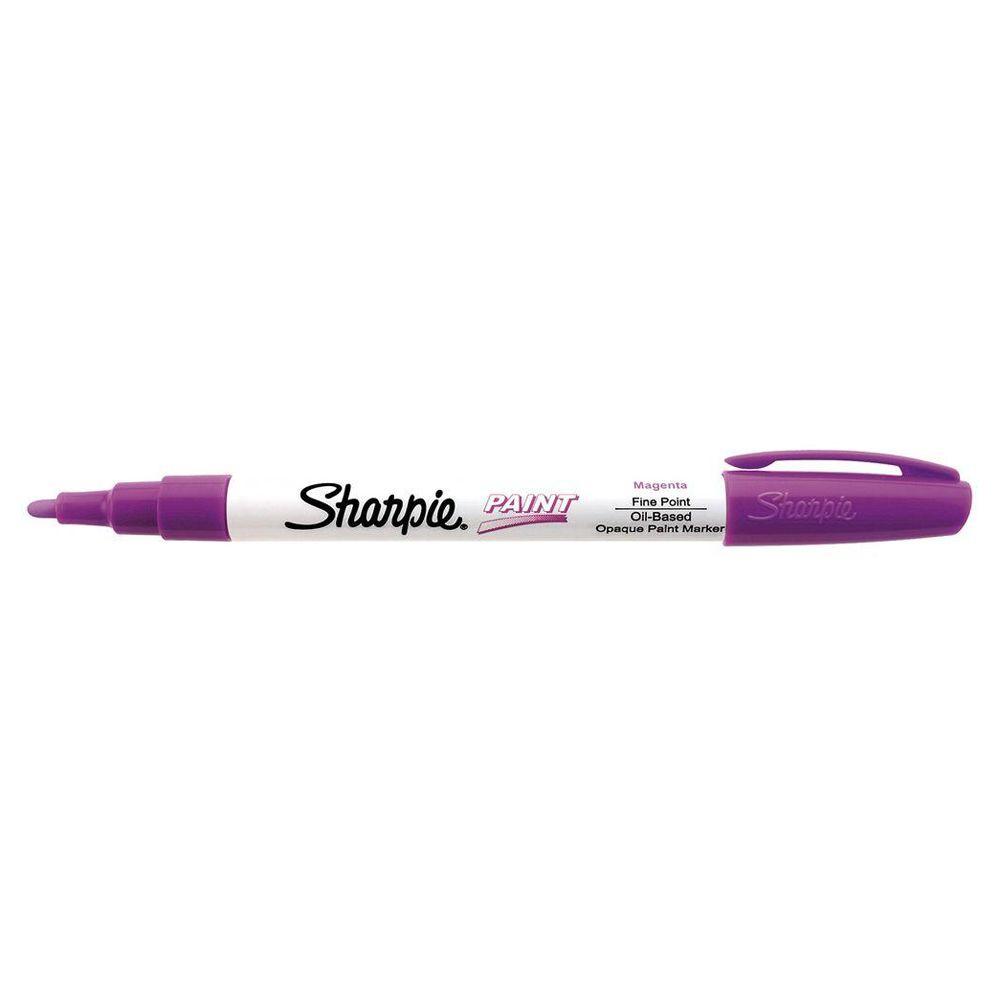 Sharpie Magenta Fine Point OilBased Paint Marker35547 The Home Depot