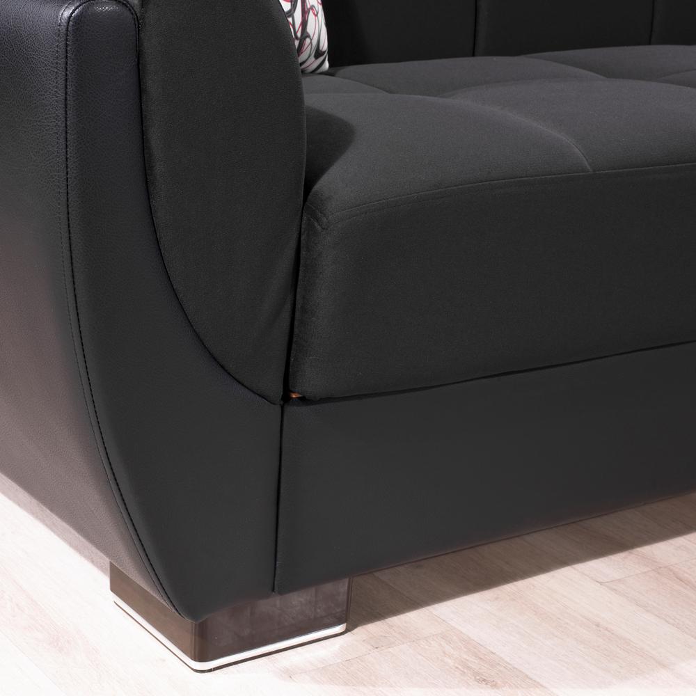 Ottomanson AIR-LS-106 Love Seats Loveseat Black