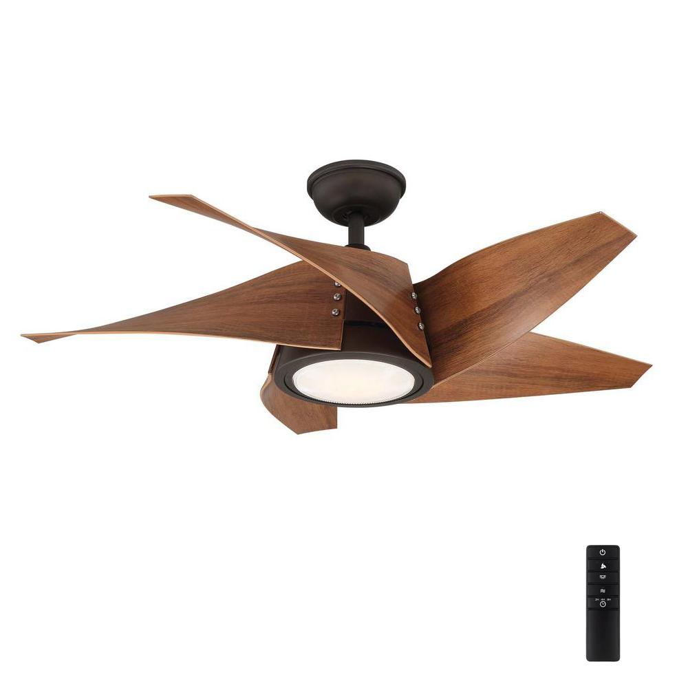 Broughton 42 In Led Espresso Bronze Ceiling Fan With Remote Control