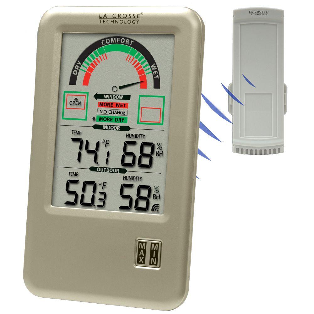 UPC 757456986364 product image for La Crosse Technology Meters Wireless 5 in. Comfort Meter with Temp WS-9170U-IT-C | upcitemdb.com