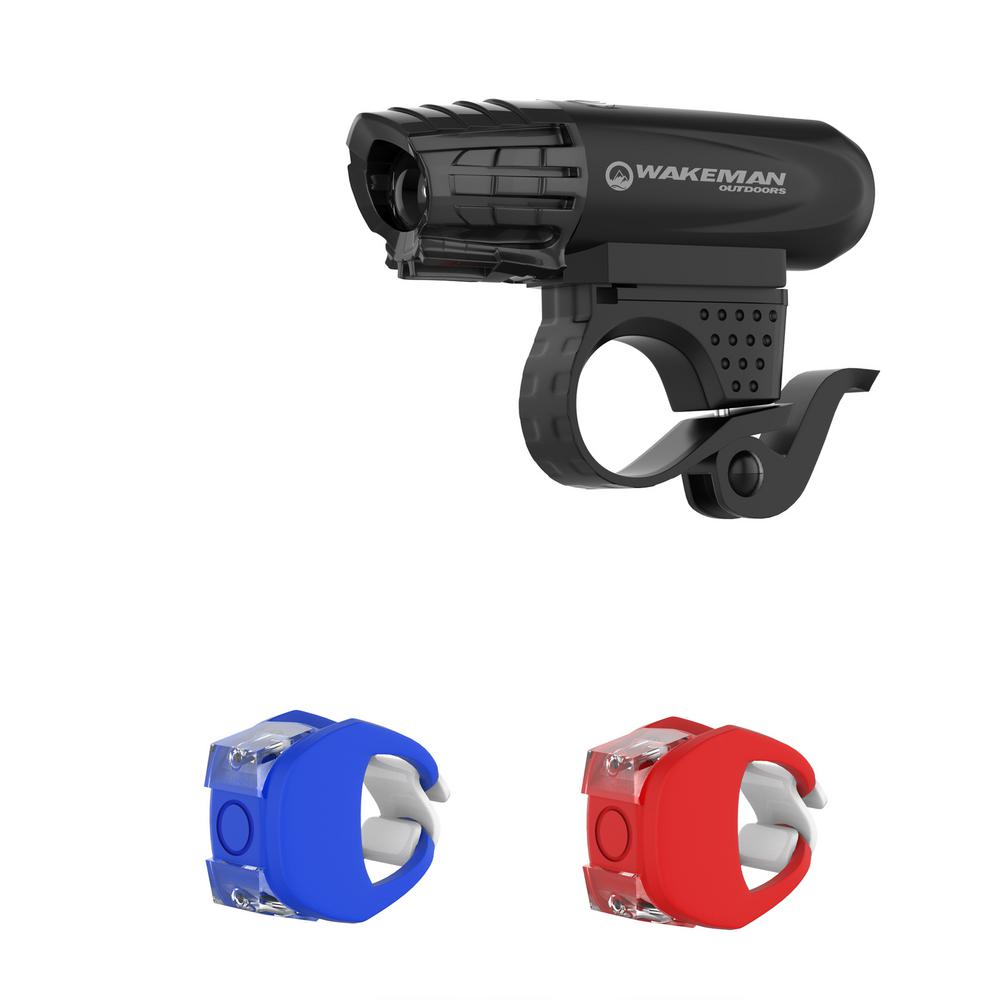 Wakeman Usb Rechargeable Led Bike Light Set