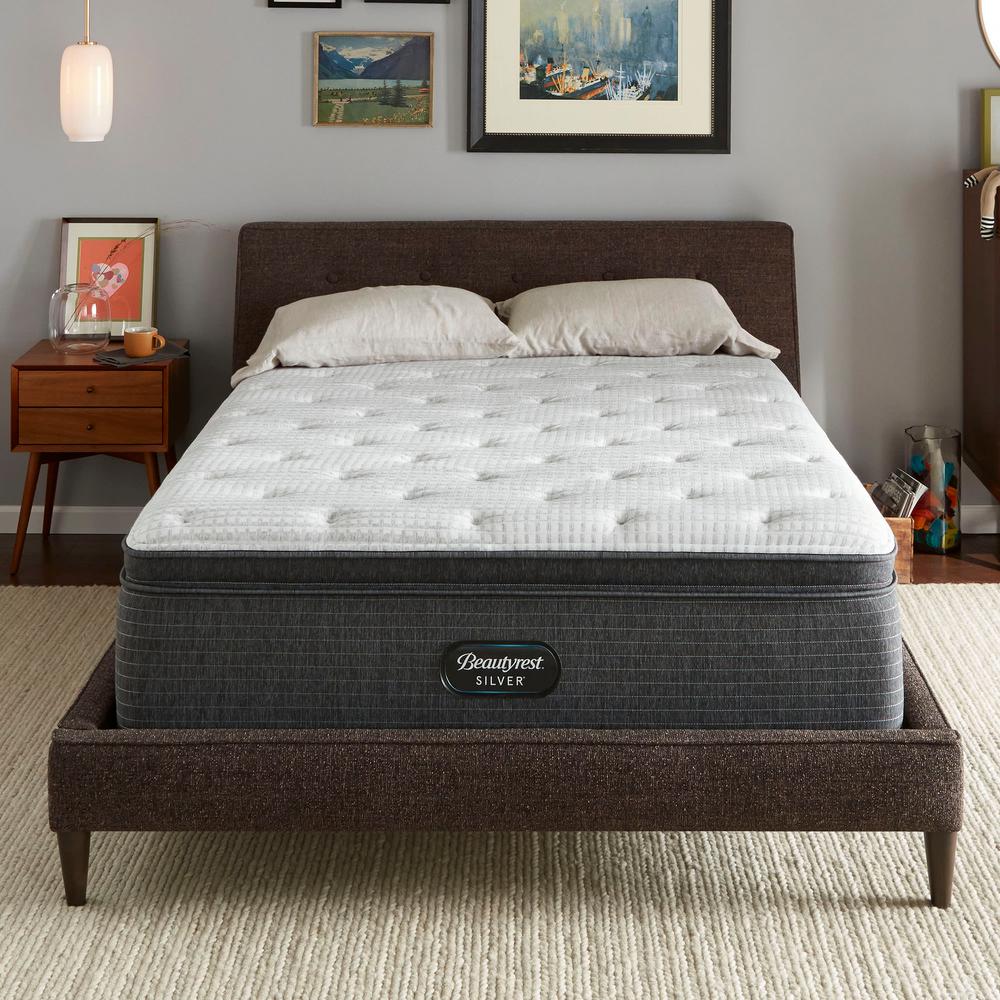 Beautyrest Silver BRS900-C 16in. Plush Hybrid Pillow Top Queen Mattress